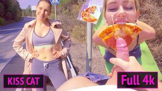 Public Agent Pickup 18 Babe for Pizza / Outdoor Sex and Sloppy Blowjob 4k