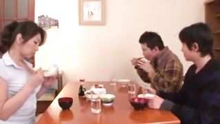 Japanese Stepmother & Sun Sex at Home