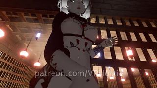 Tattoo White Haired Hentai Babe Strip Face Ride Blowjob Doggy Koikatsu Flexible POV Lap Dance