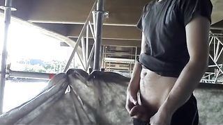 Exhibition Twink on construcion site