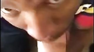 Hung White Boy Grabs Black Bitch Head Fuck