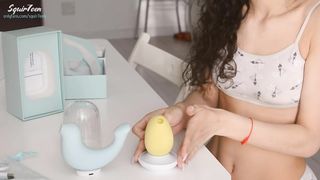 With my new Toy from Osuga I Cumed with a Powerful Squirt in Seconds - Squir7een