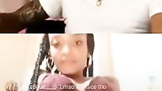 JAMAICAN GIRL ON GOLD GAD INSTAGRAM LIVE