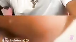 JAMAICAN GIRL ON GOLD GAD INSTAGRAM LIVE