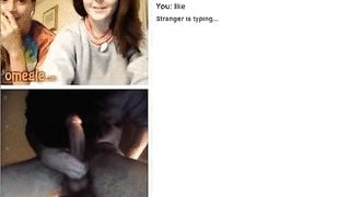 omegle girls big cock reaction, flash tits