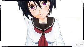 3D HENTAI POV Schoolgirl Rides your Cock and does AHEGAO
