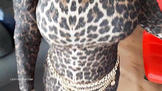Leopard Body Con Dress and Smoking