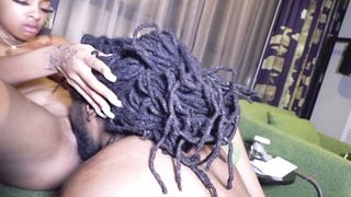 Nubian Princess IG HoneyBezzy97 Fucking and Giving Throat BBY