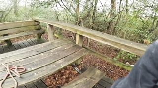 Friend makes me Cum in Public Park