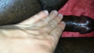 Young handsome black guy massaged and then he fucks me BBK