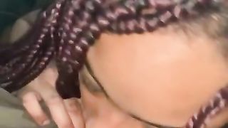 Ebony Stops for a Quick Lunch Break in Traffic