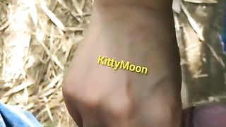 Gatita Tomando Leche En El Parque