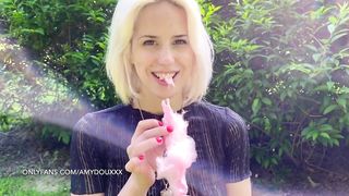 Flashing and Jerk off Instructions from your Lover AMY DOUXXX