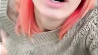 I am an Insatiable Exibitionist Slut Furiously Masturbating in Public