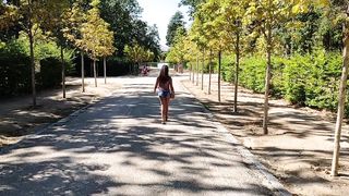 Exhibitionist Tourist, my Wife Naked in Public make me Cum on Holidays