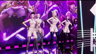 [MMD] Twice- more & more NudeVers. Ahri Akali Kaisa Evelynn KDA 3D Erotic Dance 4K UHD 60FPS