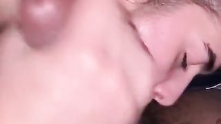 PAWG in the Trap Eating Big Black Dick and Suckin Balls Eats every Drop of Cum