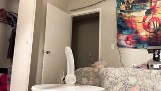 Riding Big Dildo till I Cum