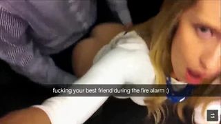 Fucked my Bestmates Wife at Work while Fire Alarm went off