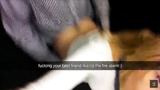 Fucked my Bestmates Wife at Work while Fire Alarm went off