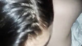 18 Year old Latina Swallows Cum