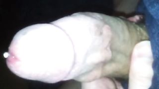 Fat Monster cock gets jerked and werked over at home in bed