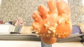 Mistress Feeds her Slave