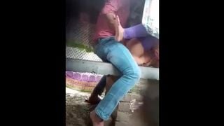 Secret Public Sex on Lock down