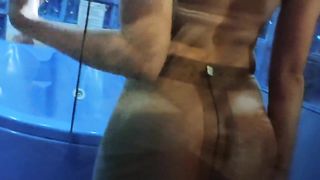 Modeling her Nude Pantyhose