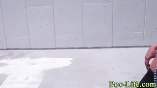 Pov teen booty spunked