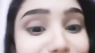 College Girl Making a Video of Stripping herself