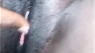 Fucking Busty Ebony with Natural Tits POV