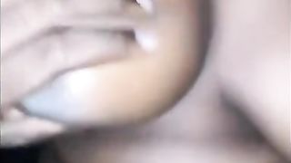 Fucking Busty Ebony with Natural Tits POV