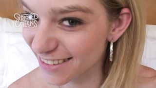 Very Cute Deaf Blonde Teen makes her Debut Porn Video