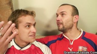 Two Buddy Share very old Blonde Granny