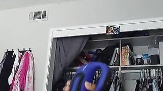 Daddy Playing with his Cock with and new Toy