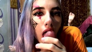 Halloween Night, made me Suck until he Cums