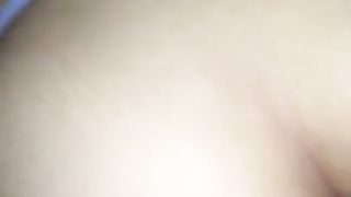 Lightskin Teen Gets her Pussy Pounded in her Moms Bed