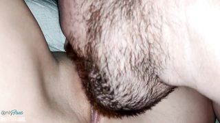 Slut Wife Shaved Pussy - Neighbor came and Licked Juicy Pussy