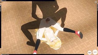 3D HENTAI Gabriel Gets Fucked in the Ass at School