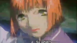 Hentai teen taking two huge cocks