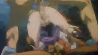 Hentai teen taking two huge cocks