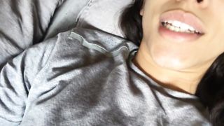 Amateur Hot Brunette Masturbating - REAL ORGASM