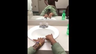 Hot Nerdy Ebony Creams on BBC IN PUBLIC PLACE