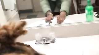 Hot Nerdy Ebony Creams on BBC IN PUBLIC PLACE