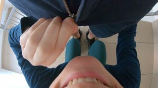 Blowjob on the way to the Apartment. Amateur Female POV