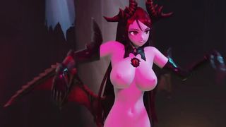 [MMD] Halloween Special! Demon Succubus Dances for you and Enjoys her Slaves (NSFW Music Video)