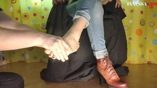 Adorable Girl Demonstrating Sexy Feet - Fetish