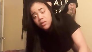 Fucking Black Ebony Girl from behind before she goes to Work