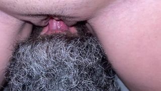 Large Bearded Man Sucks my Pussy